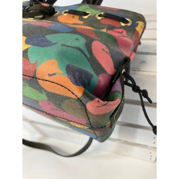 DOONEY & BOURKE MEDUM COATED CANVAS MULIT DUCK CROSSBODY BAG - Picture 8 of 16